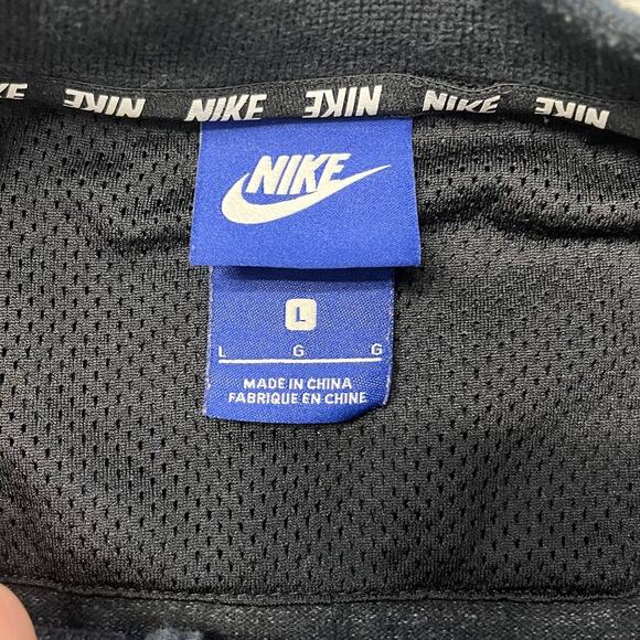 Nike Advance 15 Knit Gray Black Sportswear Mens L Blade Collar Jacket Sweatshirt - Picture 5 of 8